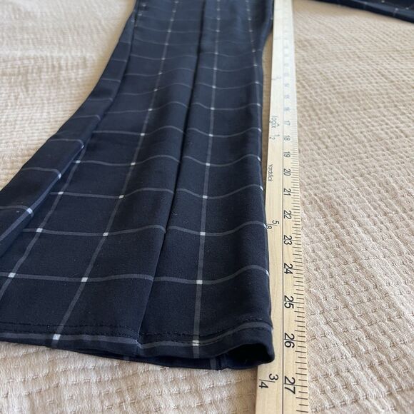 Lark + Grey Checkered Bootcut Pants Women Large Pull On Career Office Workwear - Picture 11 of 12